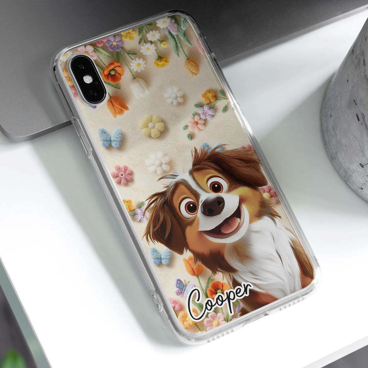 Paws Off Mommy Phone - Personalized Custom 3D Effect Phone Case - Image 2