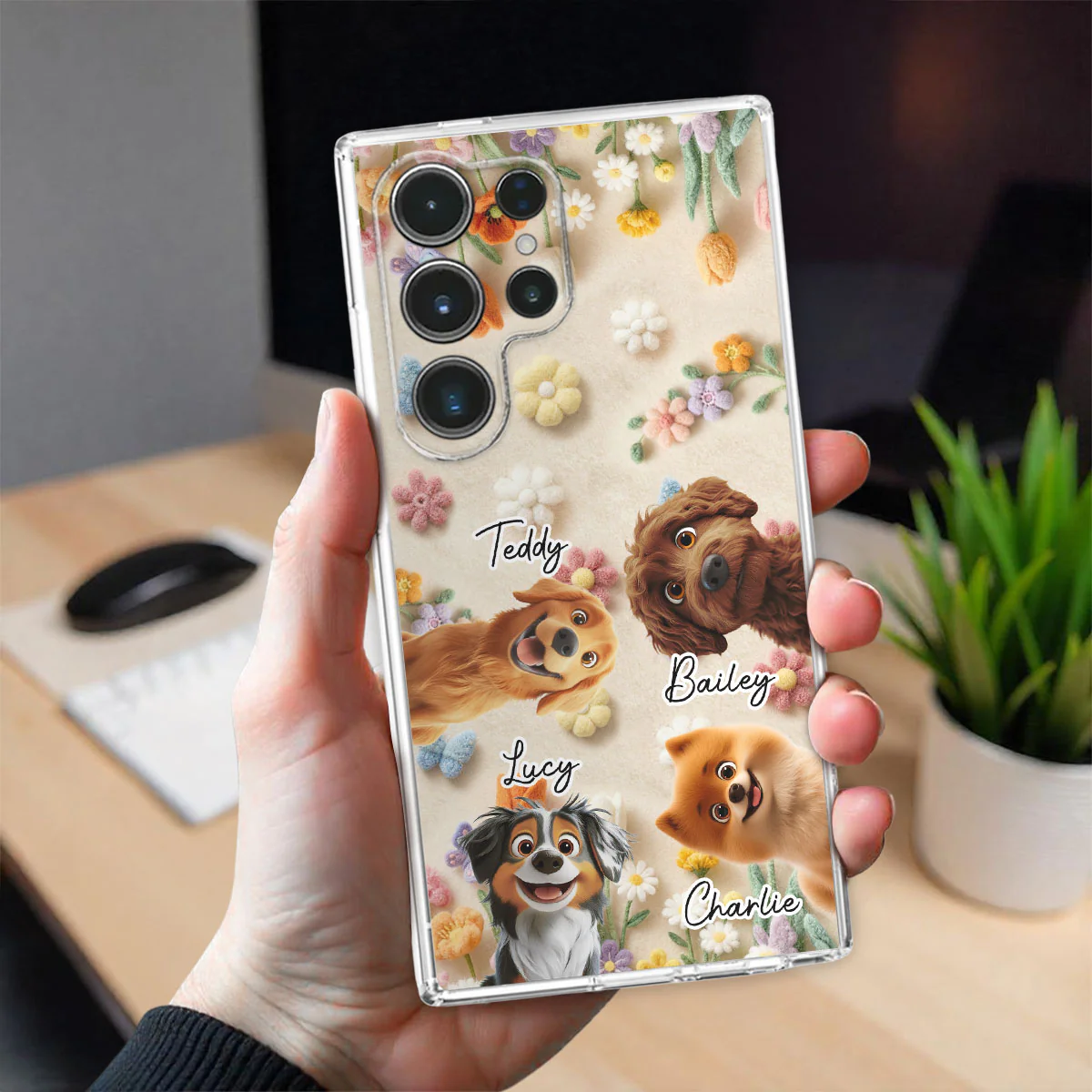 Paws Off Mommy Phone - Personalized Custom 3D Effect Phone Case - Image 5