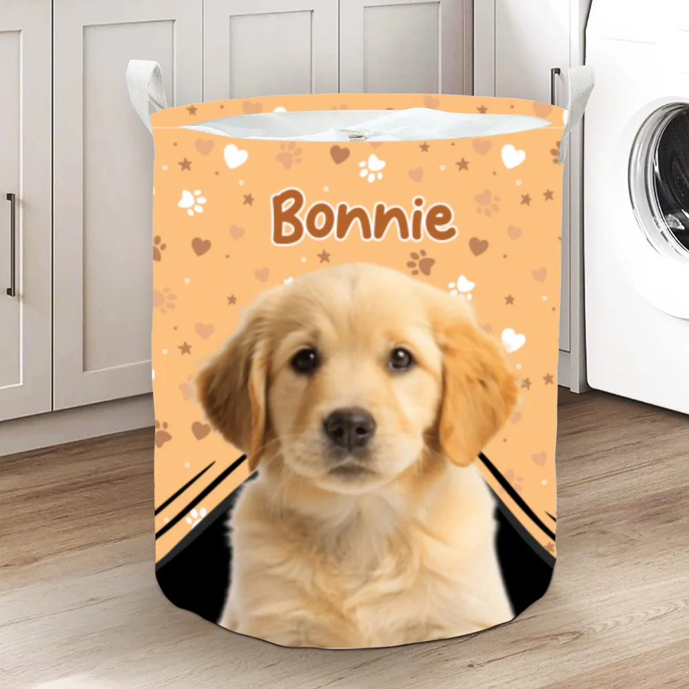 Paws Off My Laundry Photo - Personalized Custom Laundry Basket - Image 8