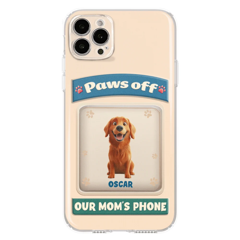 Paws Off This Phone - Personalized Custom 3D Inflated Effect Phone Case - Image 16