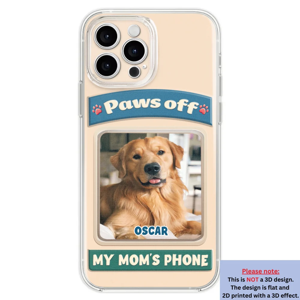 Paws Off This Phone Photo - Personalized Custom 3D Inflated Effect Phone Case - Image 28