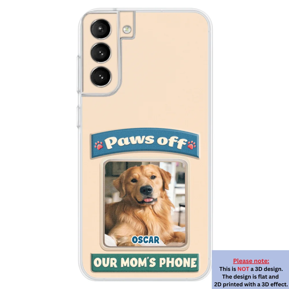 Paws Off This Phone Photo - Personalized Custom 3D Inflated Effect Phone Case - Image 29