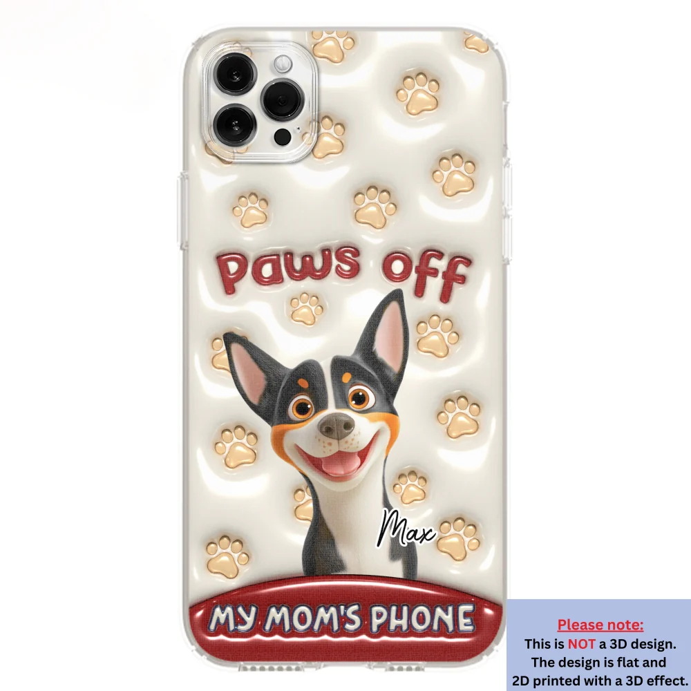 Paws Restricted - Personalized Custom 3D Inflated Effect Phone Case - Image 11