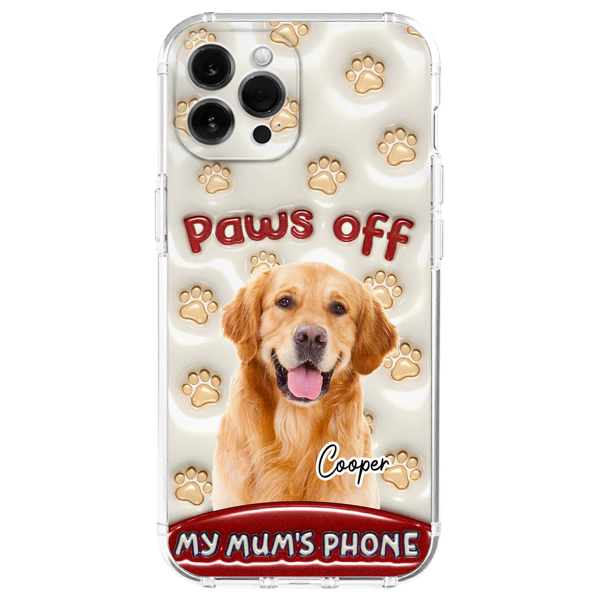 Paws Restricted Photo - Personalized Custom 3D Inflated Effect Phone Case
