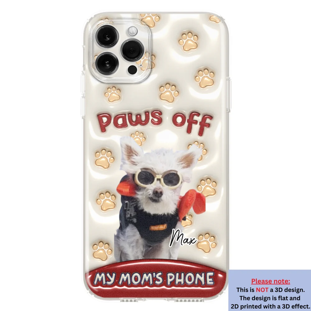 Paws Restricted Photo - Personalized Custom 3D Inflated Effect Phone Case - Image 10