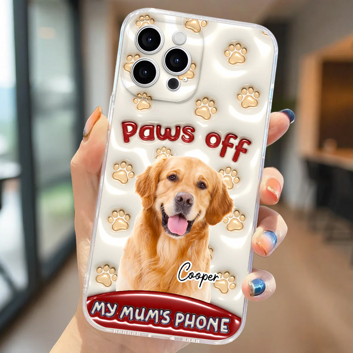 Paws Restricted Photo - Personalized Custom 3D Inflated Effect Phone Case - Image 2
