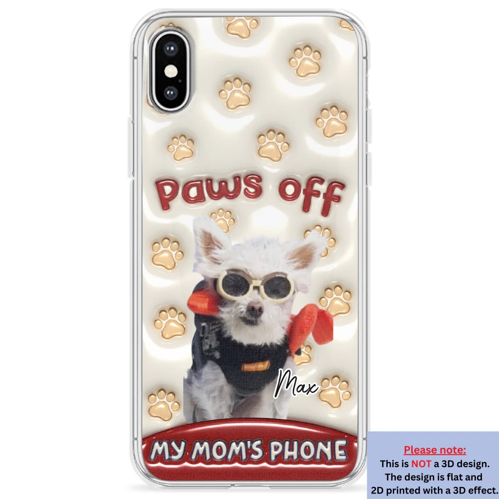 Paws Restricted Photo - Personalized Custom 3D Inflated Effect Phone Case - Image 22