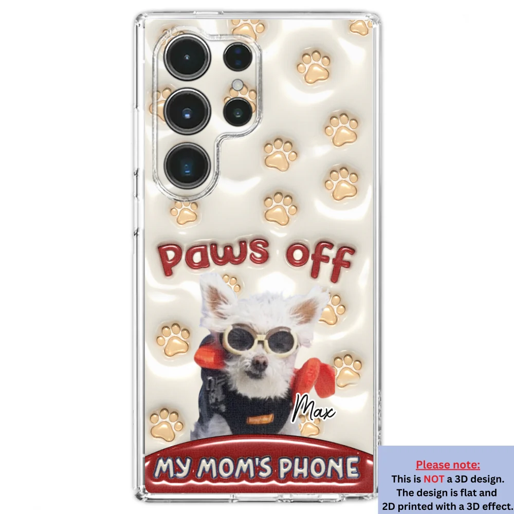 Paws Restricted Photo - Personalized Custom 3D Inflated Effect Phone Case - Image 26
