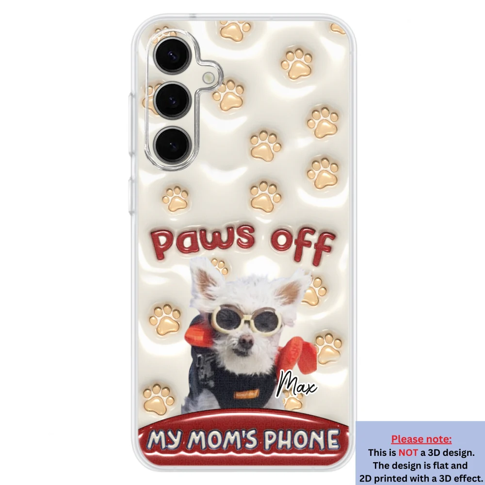 Paws Restricted Photo - Personalized Custom 3D Inflated Effect Phone Case - Image 27