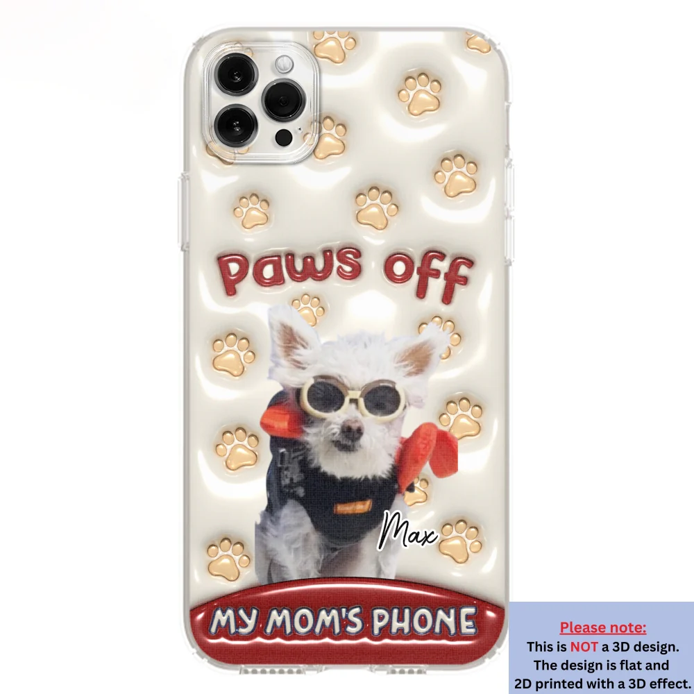 Paws Restricted Photo - Personalized Custom 3D Inflated Effect Phone Case - Image 9