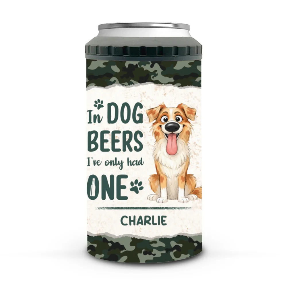 Paws Up Drink Time - Personalized Custom Can Cooler Tumbler - Image 6