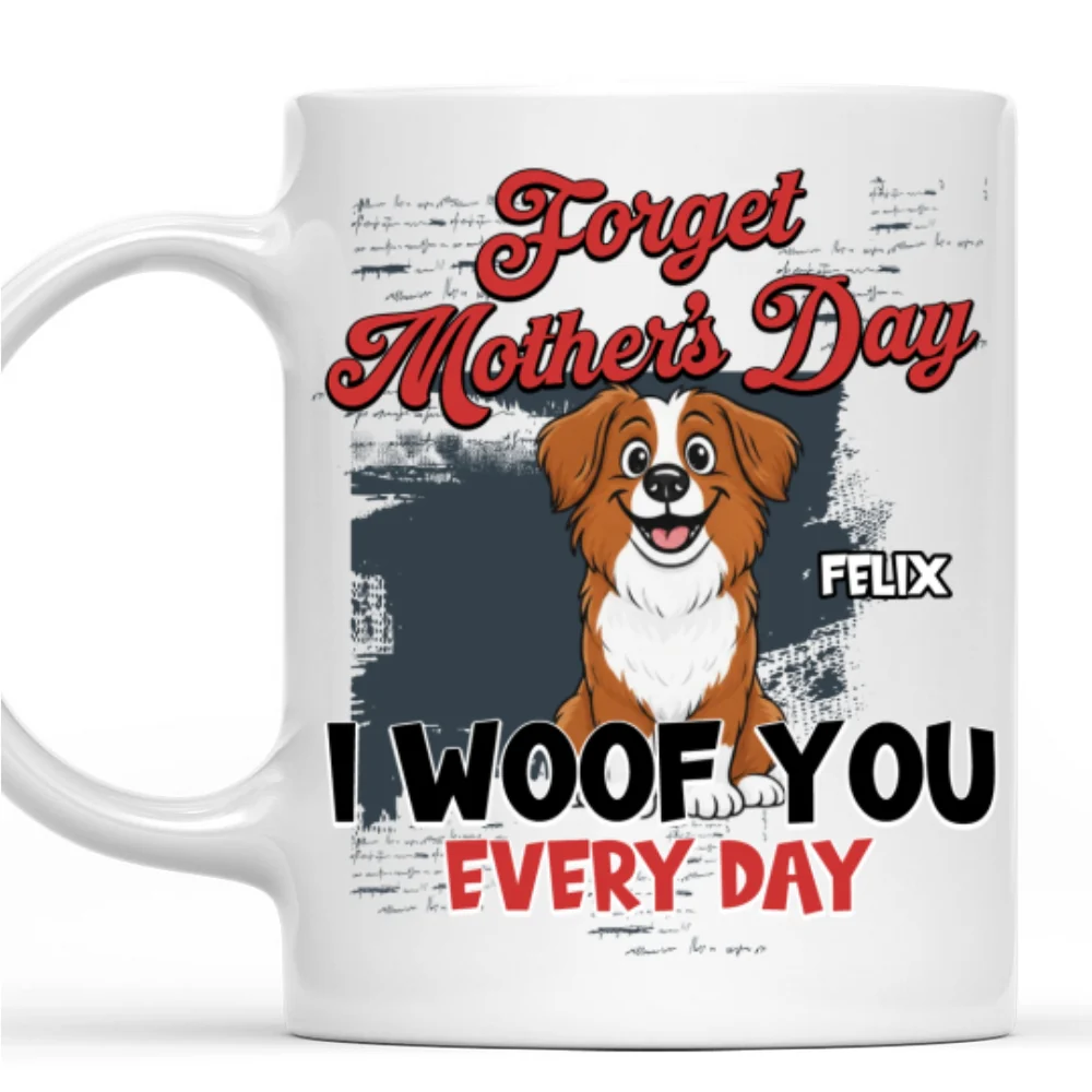 Pawsitively The Best Mom - Personalized Custom Coffee Mug - Image 8