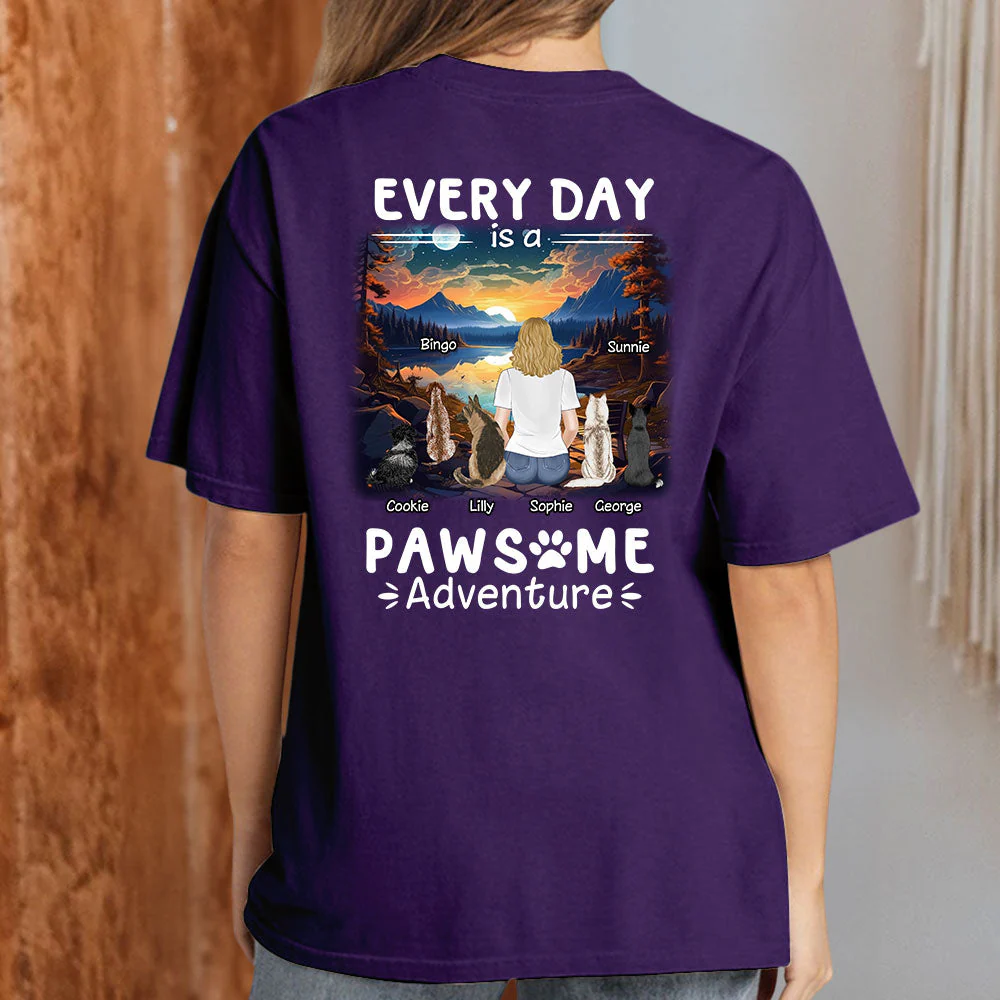Pawsome Adventure - Personalized Custom Premium T-shirt - Image 3