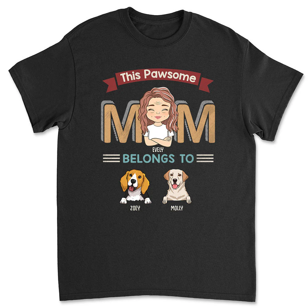Pawsome Parents - Personalized Custom Unisex T-shirt