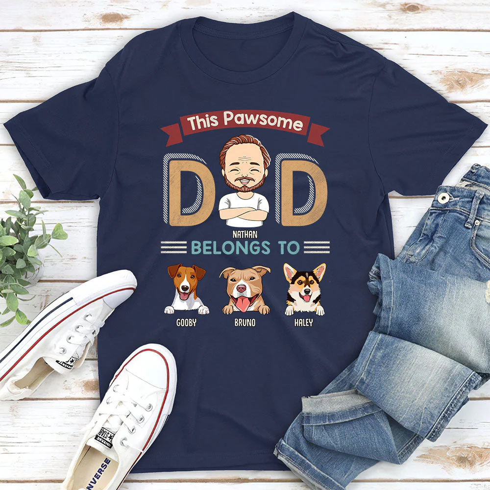 Pawsome Parents - Personalized Custom Unisex T-shirt - Image 2