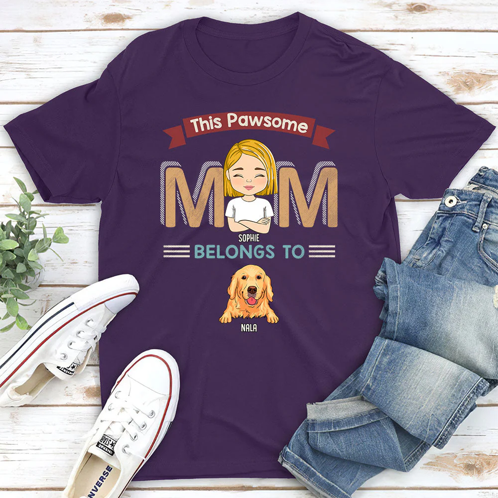Pawsome Parents - Personalized Custom Unisex T-shirt - Image 3