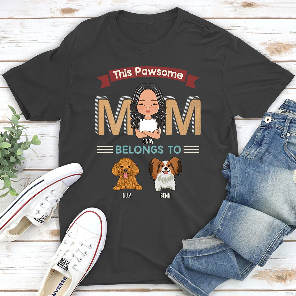 Pawsome Parents - Personalized Custom Unisex T-shirt - Image 5