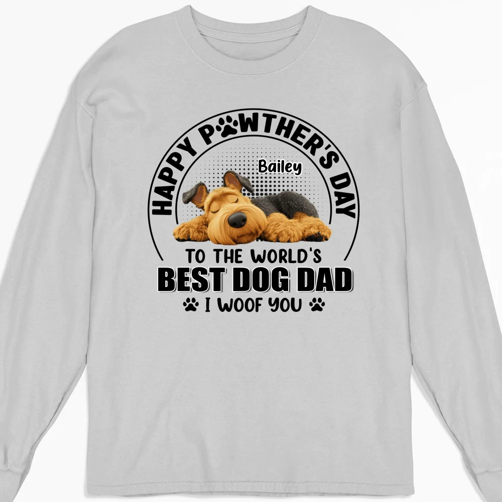 Pawther's Day - Personalized Custom Long Sleeve T-shirt - Image 3