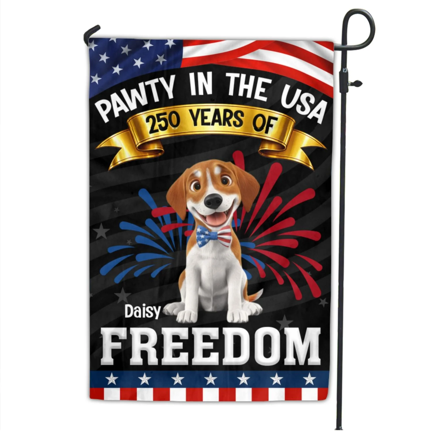 Pawty In The USA - Personalized Custom Flag - Image 6