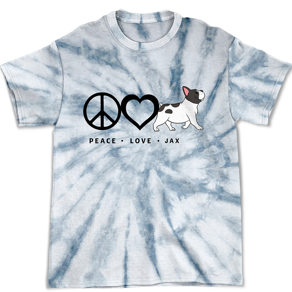 Peace Love - Personalized Custom All-over-print T-shirt