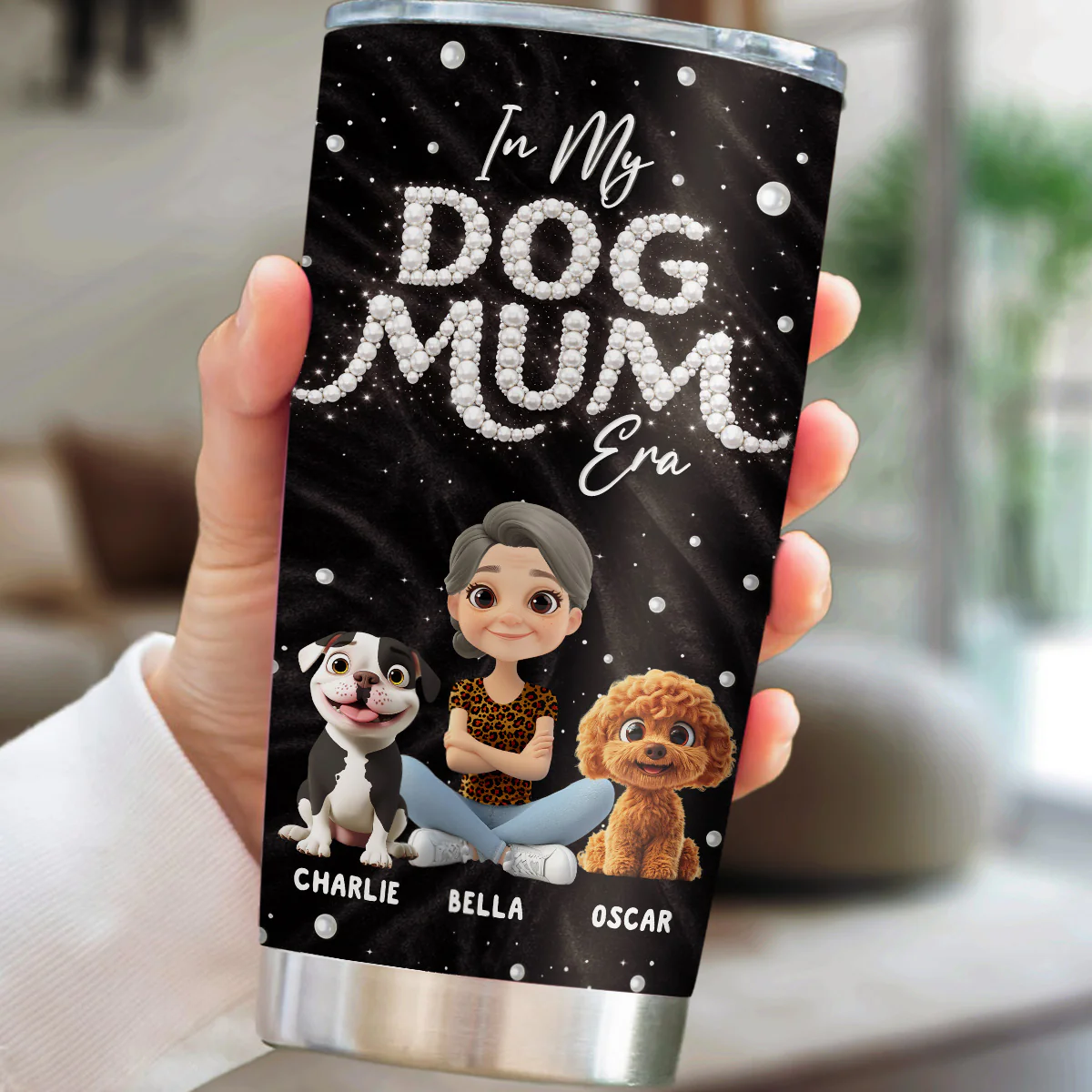 Pearl On You - Personalized Custom 3D Effect Tumbler - Image 4
