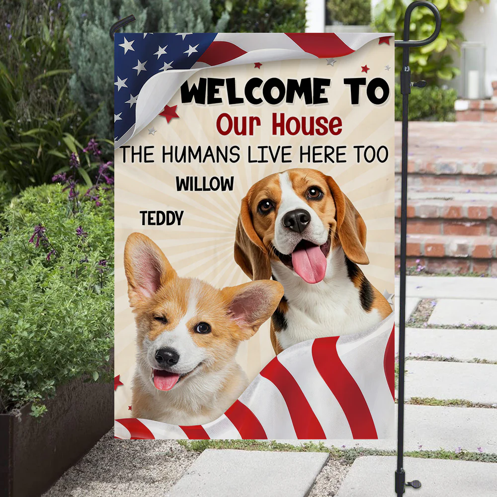 Permission To Come In Photo - Personalized Custom Flag - Image 3