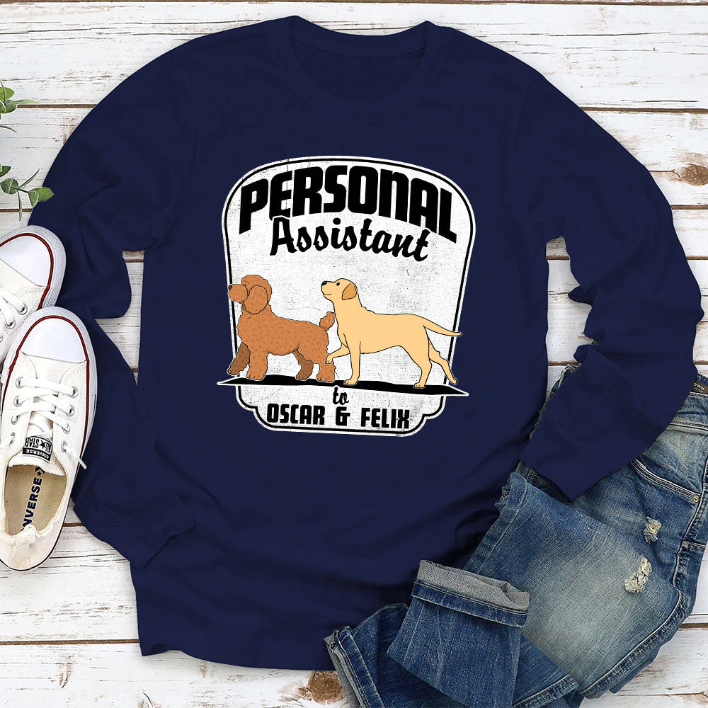 Personal Assistant - Personalized Custom Long Sleeve T-shirt - Image 2