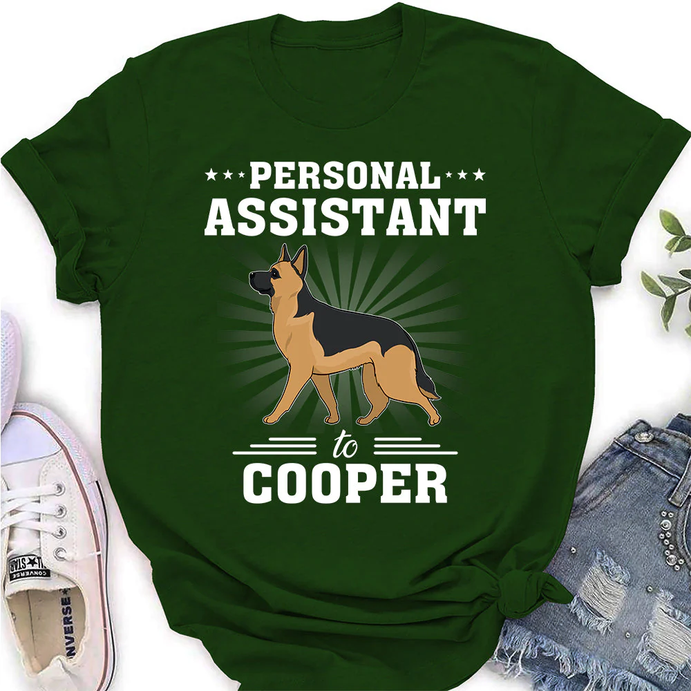 Dog Assistant - Personalized Custom Women's T-shirt - Image 3