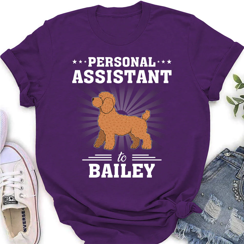 Dog Assistant - Personalized Custom Women's T-shirt - Image 5