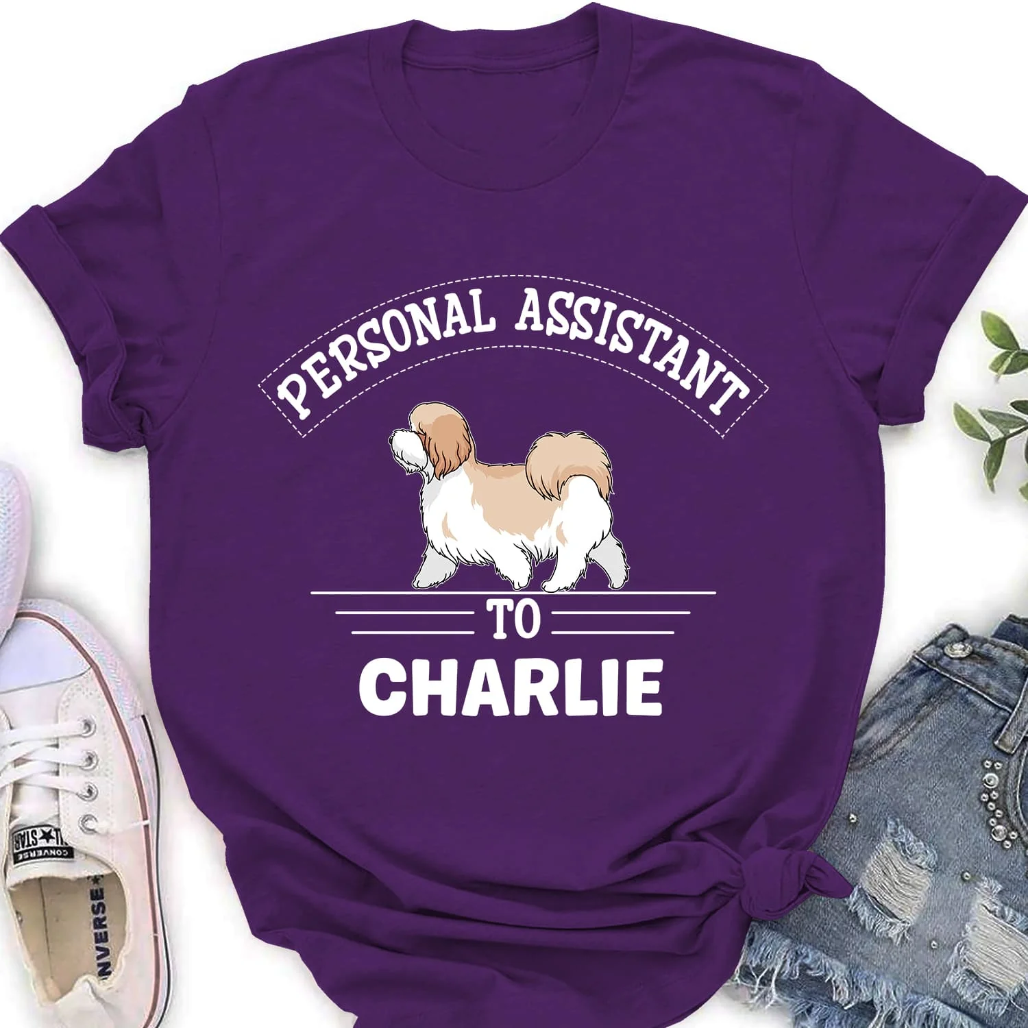 Personal Assistant Walking - Personalized Custom Women's T-shirt - Image 5