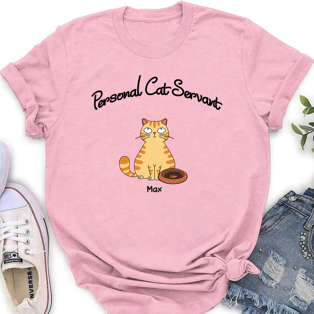 Personal Cat Servant - Personalized Custom Women's T-shirt - Image 3