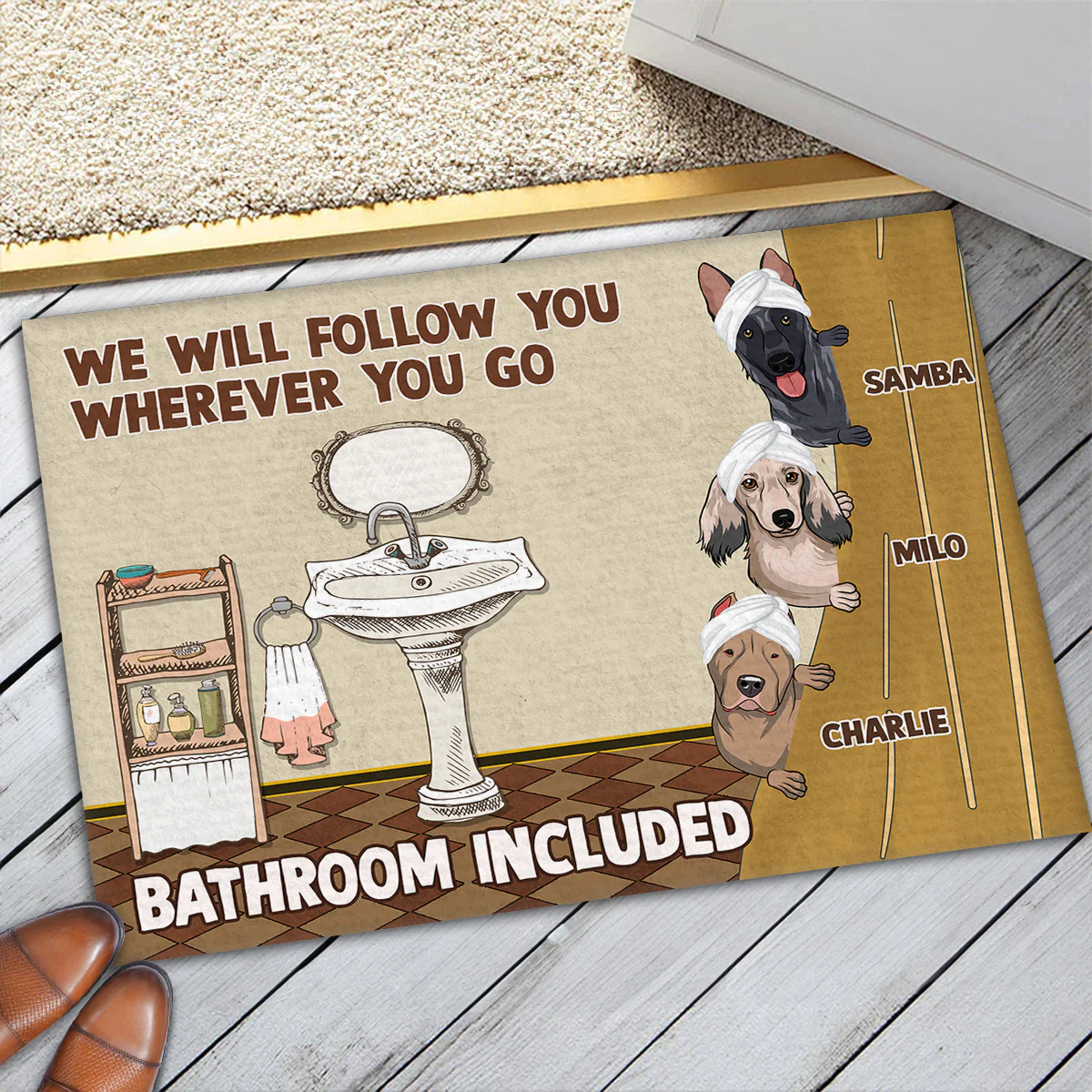 Personal Stalker - Personalized Custom Doormat - Image 3