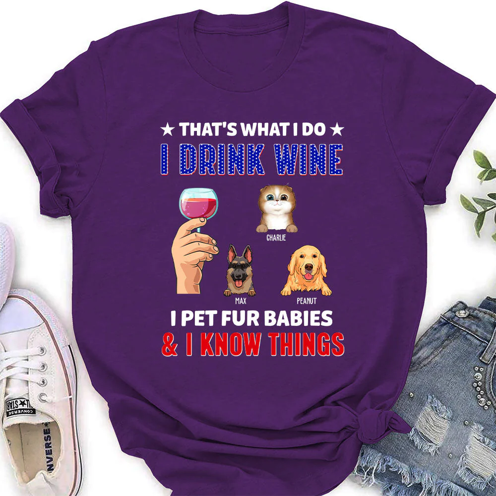 Pet And Drink - Personalized Custom Women's T-shirt - Image 4