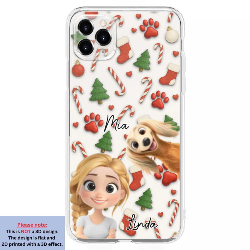 Pet And Human Cartoon Ver 2 - Personalized Custom Phone Case - Image 9