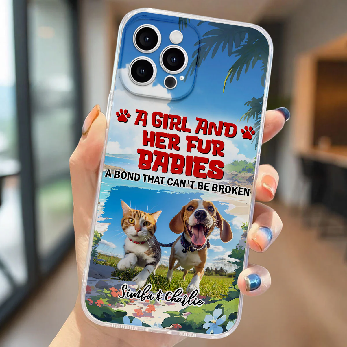 Pet And Mom Summer Photo - Personalized Custom Phone Case