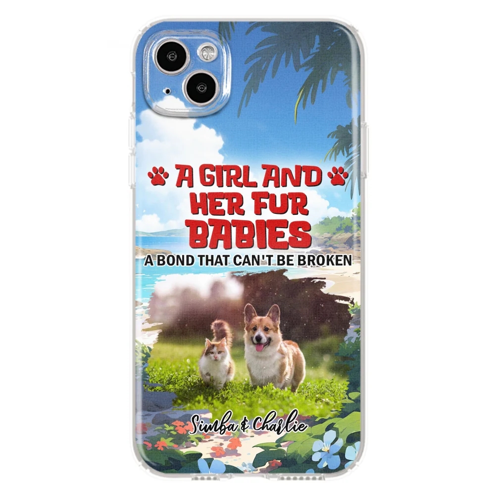 Pet And Mom Summer Photo - Personalized Custom Phone Case - Image 10