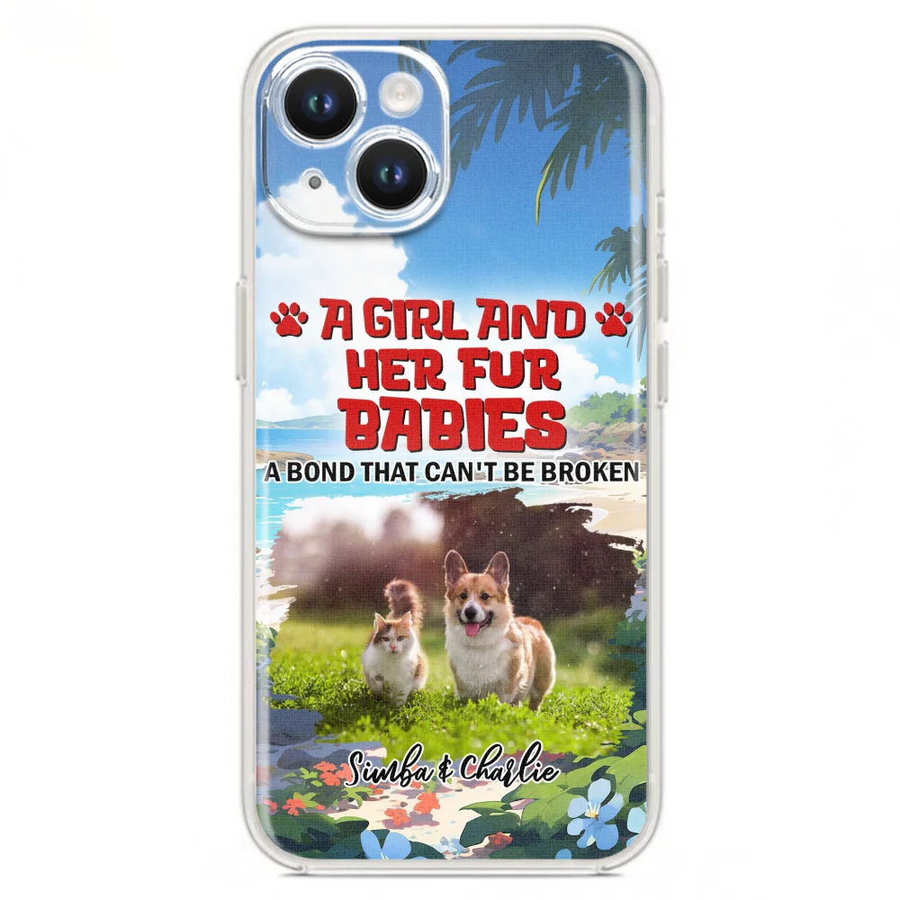 Pet And Mom Summer Photo - Personalized Custom Phone Case - Image 13