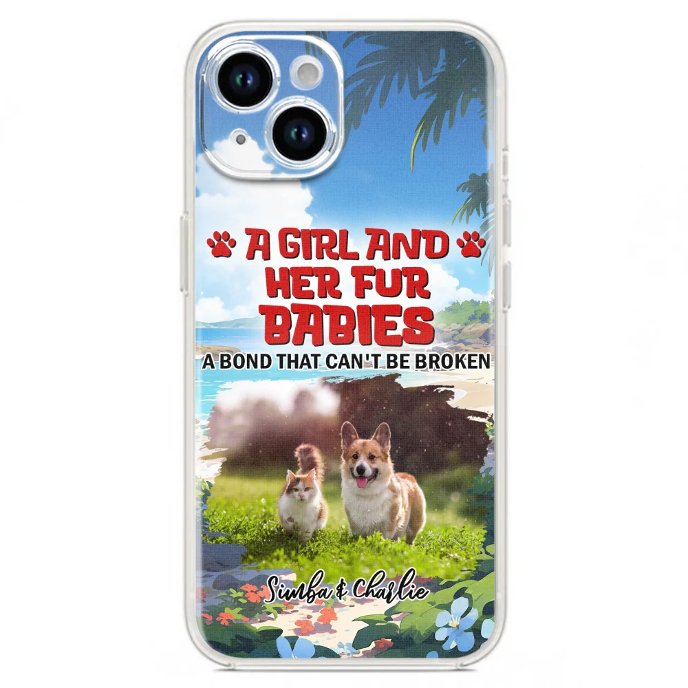 Pet And Mom Summer Photo - Personalized Custom Phone Case - Image 14