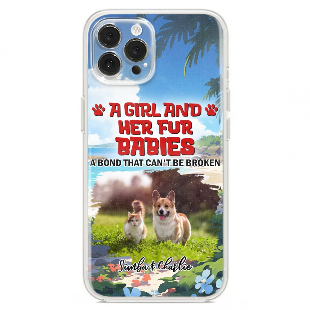 Pet And Mom Summer Photo - Personalized Custom Phone Case - Image 15