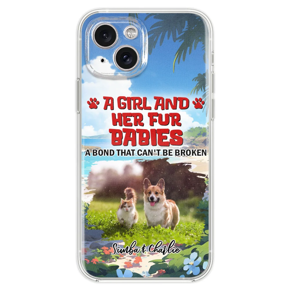 Pet And Mom Summer Photo - Personalized Custom Phone Case - Image 17