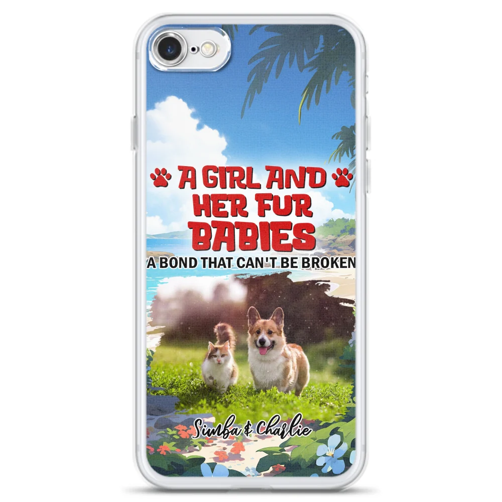 Pet And Mom Summer Photo - Personalized Custom Phone Case - Image 2