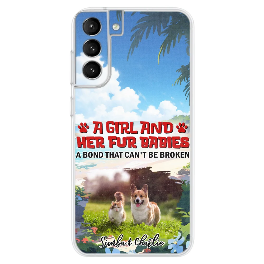 Pet And Mom Summer Photo - Personalized Custom Phone Case - Image 24