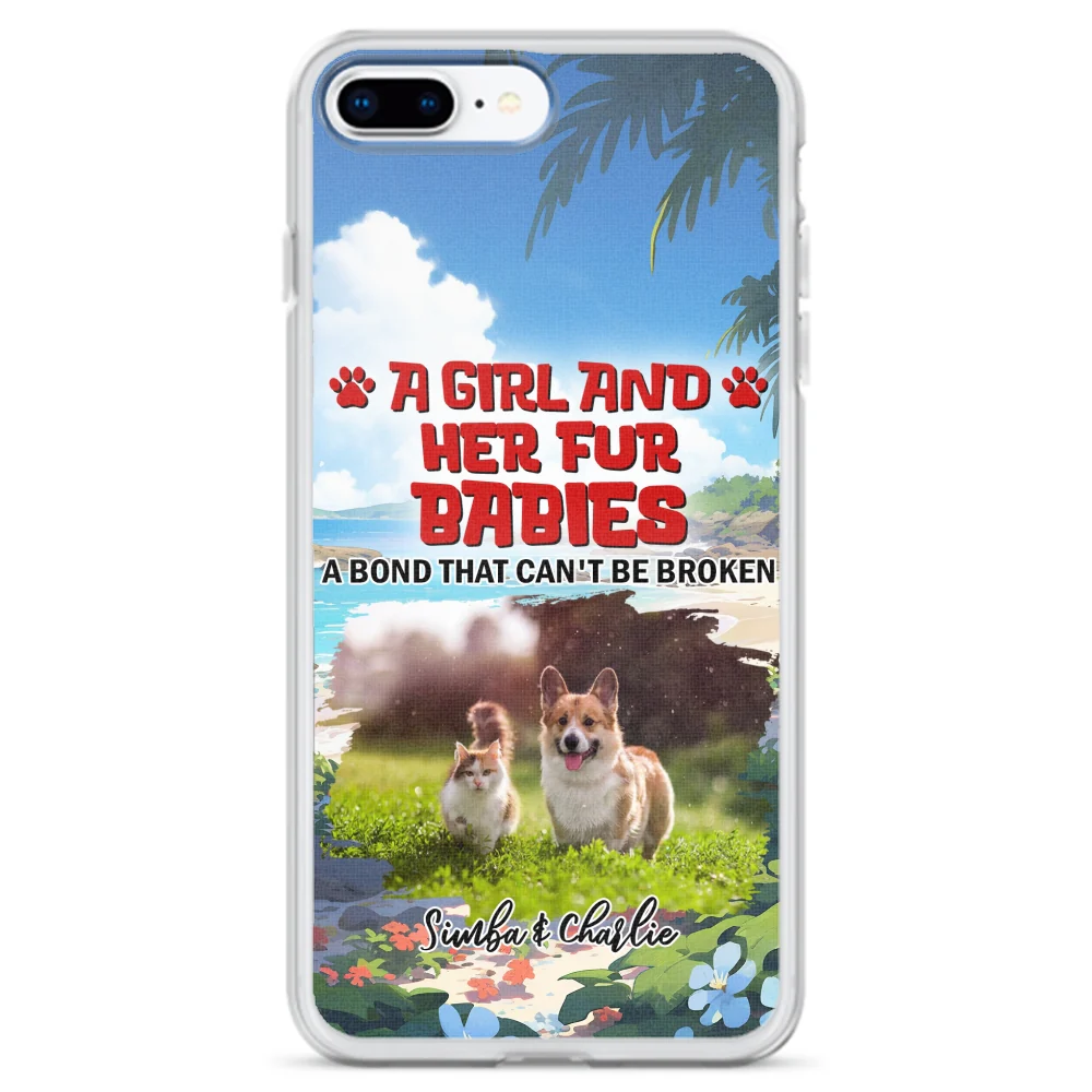 Pet And Mom Summer Photo - Personalized Custom Phone Case - Image 3