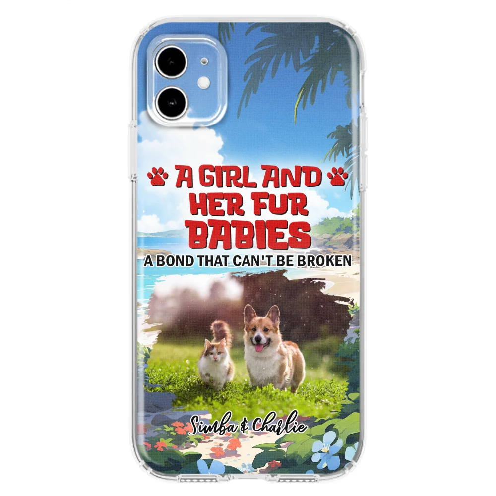 Pet And Mom Summer Photo - Personalized Custom Phone Case - Image 4