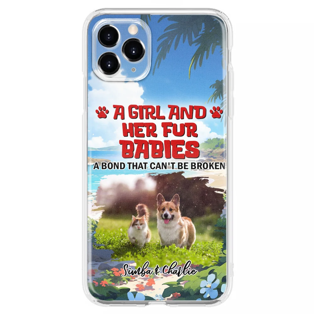 Pet And Mom Summer Photo - Personalized Custom Phone Case - Image 6