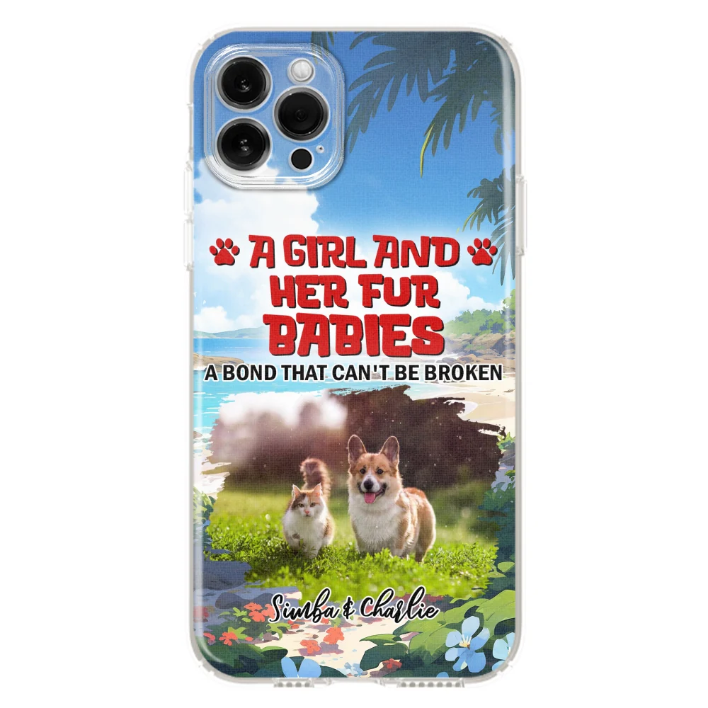 Pet And Mom Summer Photo - Personalized Custom Phone Case - Image 9