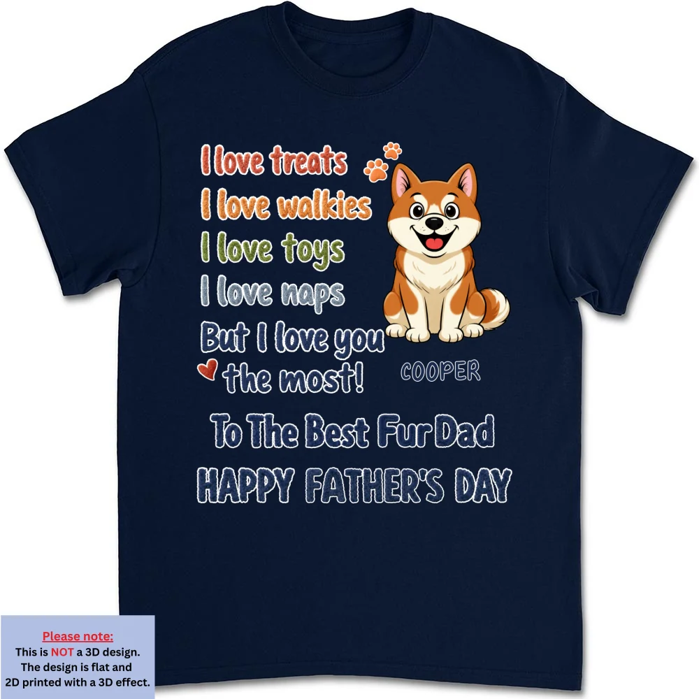 Pet Dad Better Than Treats - Personalized Custom Shirt - Image 10