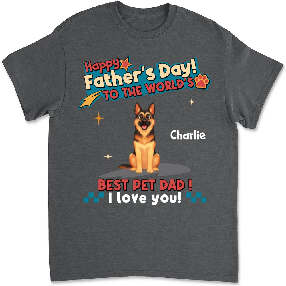 Pet Dad Forever - Personalized Custom Shirt - Image 8