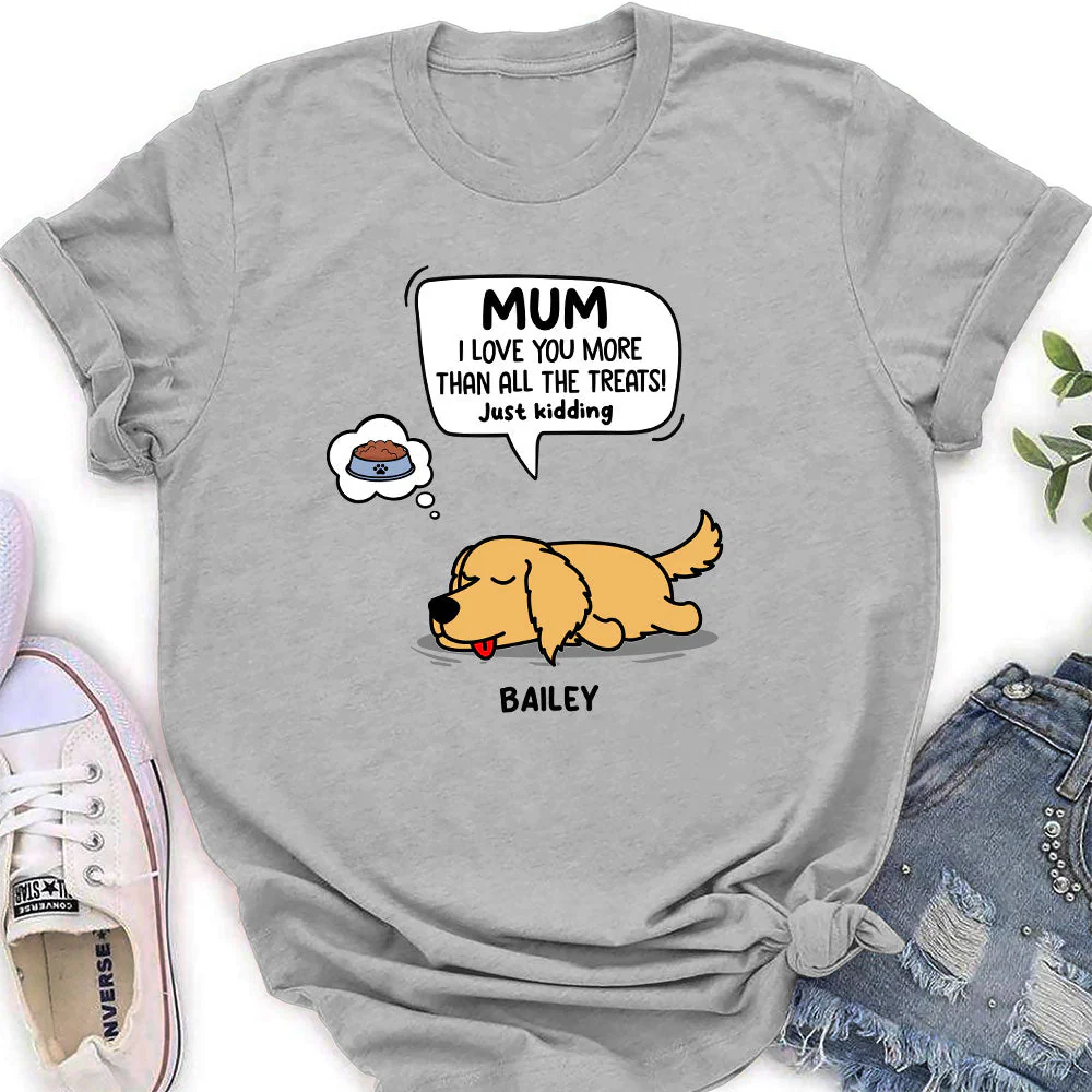 Pet Just Kidding - Personalized Custom Women's T-shirt - Image 2