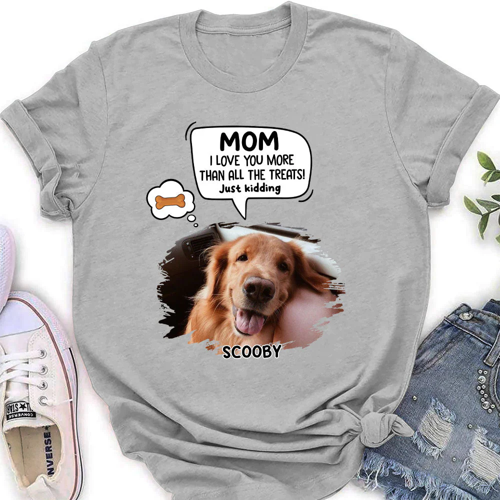 Pet Just Kidding Photo - Personalized Custom Women's T-shirt